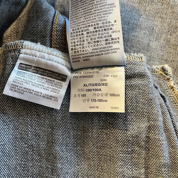 NWT Levi’s Trucker Denim Jacket XL NWT Type III Medium Stonewash Blue - Picture 14 of 16